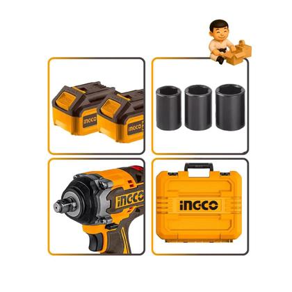 Imagem de Chave Impacto 20V Bateria Encaixe Quadrado INGCO