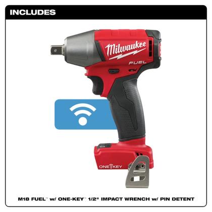 Imagem de Chave impacto compacta encaixe 1/2 - 18v fuel one key 2759-20 milwaukee