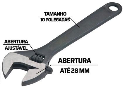Imagem de Chave Inglesa Universal 10 Polegadas Ajustável Goodyear
