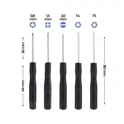 Imagem de Chave Jogo Precisão Manutenção Celular Kit C/ 10 Peças