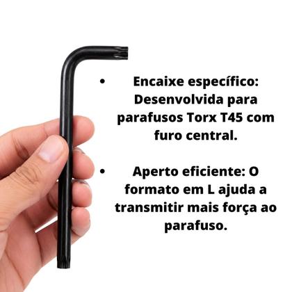 Imagem de Chave L Torx Com Furo T45