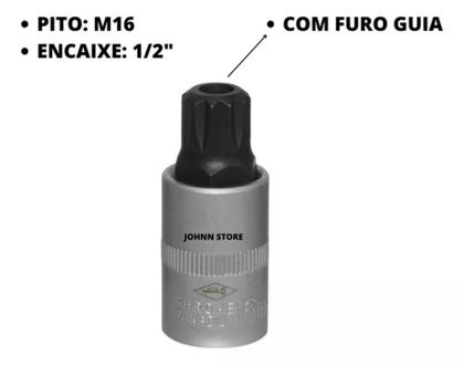 Imagem de Chave M16  P/ Bujão De Óleo Câmbio Fox,gol G4,g5,g6 E Audi de - corneta