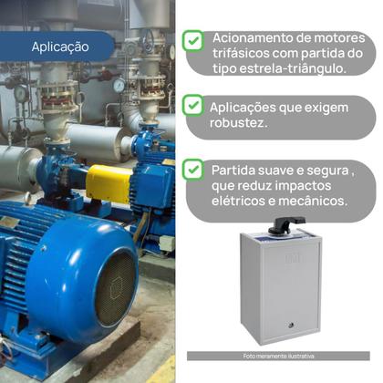 Imagem de Chave Motor Trifasico 30a Estrela-triangulo Alavanca Cet-830