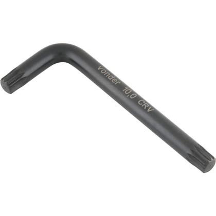 Imagem de Chave multidentada 10mm tipo L curta cromo vanádio - Vonder