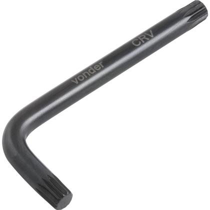 Imagem de Chave multidentada 10mm tipo L curta cromo vanádio Vonder