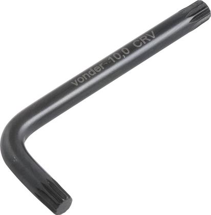 Imagem de Chave multidentada 10mm tipo L curta cromo vanádio Vonder