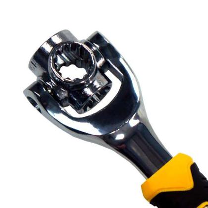 Imagem de Chave Multifuncional 48 em 1 DTOOLS - Cabo Anatômico - Aço Cromo-Molibdênio - Bitolas 8mm a 19mm