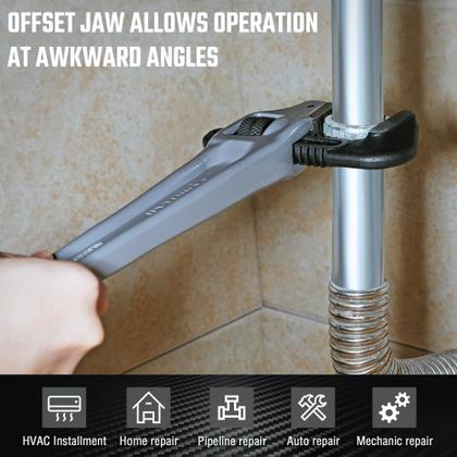 Imagem de Chave para tubos DURATECH Heavy Duty Alumínio Offset de 18 polegadas