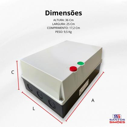 Imagem de Chave Partida Estrela-Triângulo ETW-20D23AD23 20cv 63a 220v