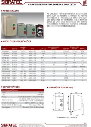 Imagem de Chave partida magnetica 1,5 cv qcx2-093 4,0-6,0a 24v sibrat