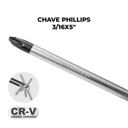 Imagem de Chave Phillips 3/16 x 5'' CR-V Tradestar