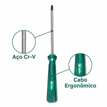 Imagem de Chave Phillips Aço Cromo-Vanádio 5/16 x 6 Polegadas MTX