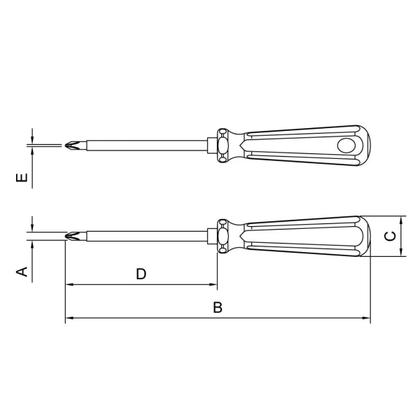 Imagem de Chave Phillips Isolada 5x100mm Aço Cr-v - Tramontina Pro