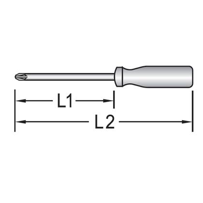 Imagem de Chave phillips vde ph0 60mm 2160 - 091.797