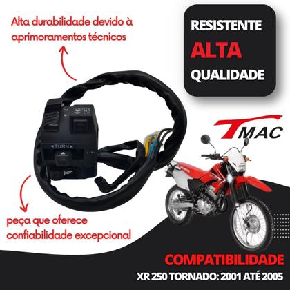Imagem de Chave Punho Luz + Partida Tornado Xr 250 2001 Até 2005 Kit
