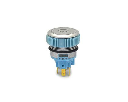 Imagem de Chave Push-Button 110V Liga-(Liga) IP67 - Azul - L22F-11EPM-SSB110V