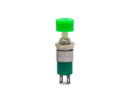 Imagem de Chave Push-Button com 2 Terminais 1A/125Vac Ou 0,5A/250Vac Normalmente Aberta - Verde - DS-323