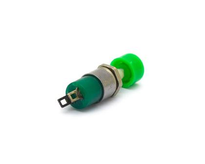 Imagem de Chave Push-Button com 2 Terminais 1A/125Vac Ou 0,5A/250Vac Normalmente Aberta - Verde - DS-323