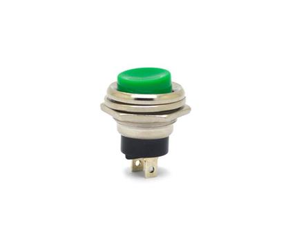 Imagem de Chave Push-Button Liga/(Desliga) Normalmente Fechada - Verde - PBS-26C - Jietong