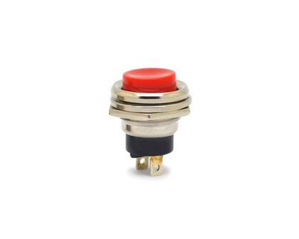 Imagem de Chave Push-Button Liga/(Desliga) Normalmente Fechada - Vermelho - PBS-26C - Jietong