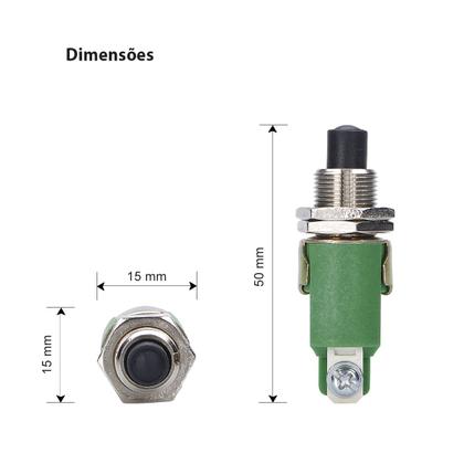 Imagem de Chave Push Button Normalmente Aberto NA MarGirius CS-390