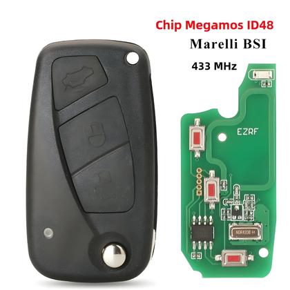 Imagem de Chave Remota 433MHz para Fiat Bravo, Stilo, Punto, Ducato, Ypsilon, Peugeot Boxer e Citroen Jumper