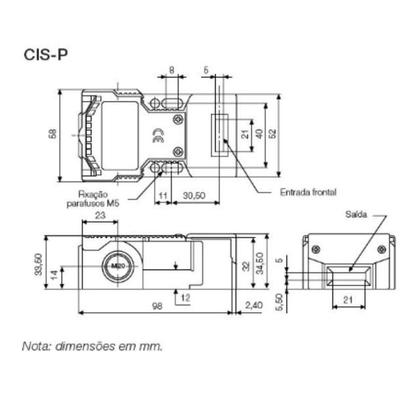 Imagem de Chave Segurança Nr12 Intertravamento Weg Cis-pp21a 2nf+1na