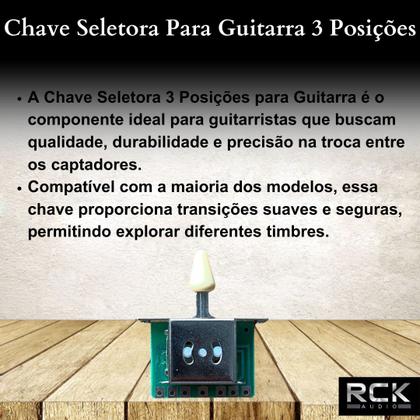 Imagem de Chave Seletora Para Guitarra 3 Posições