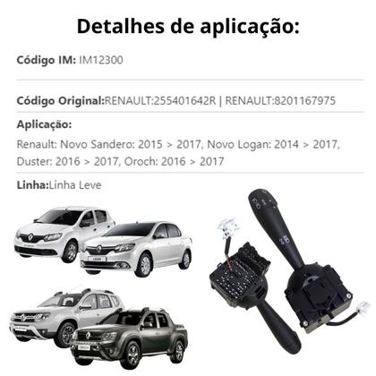 Imagem de Chave Seta Marilia Sandero Logan 15 A17 Duster Oroch 16 A 17
