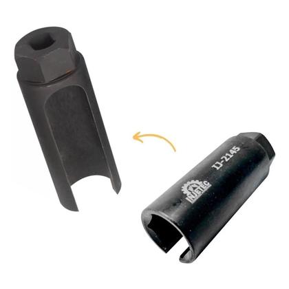 Imagem de Chave soquete para sonda lambda de 22mm aberta sensor oxigênio injetec ij-2145