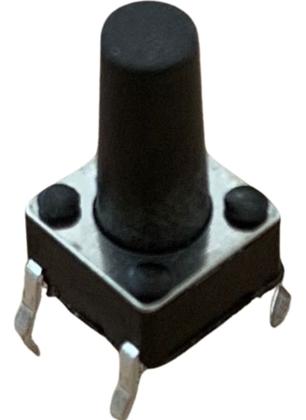 Imagem de Chave Táctil Push Button KFC-A06 6x6x11mm 4 Terminais Kit 10 Peças