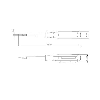 Imagem de Chave teste 1/8x3 tramontina