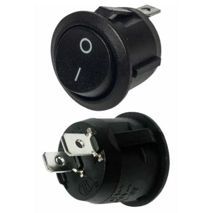 Imagem de Chave Tic-Tac Redonda Technoise Preta - (Pacote Com 10 Peças)