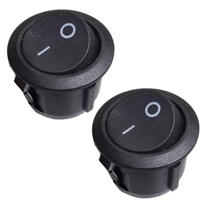 Imagem de Chave Tic-Tac Redonda Technoise Preta - (Pacote Com 10 Peças)