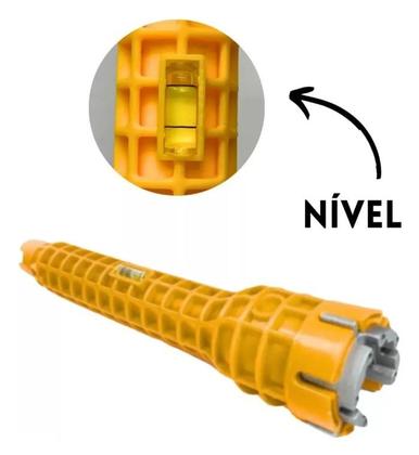 Imagem de Chave Torneira Multifuncional 8 em 1 Hidráulica com Nível SQ4401