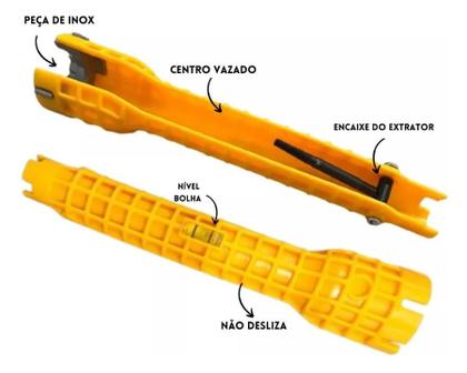 Imagem de Chave Torneira Multifuncional 8 em 1 Hidráulica com Nível SQ4401