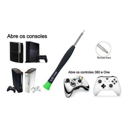 Imagem de Chave Torx T8 Com Furo Para Abrir o Controle dos Principais Consoles Existentes na Praça Atualmente