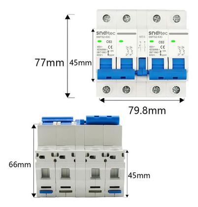 Imagem de Chave Transferência Manual Snetec MTS 2P Rede Solar Gerador