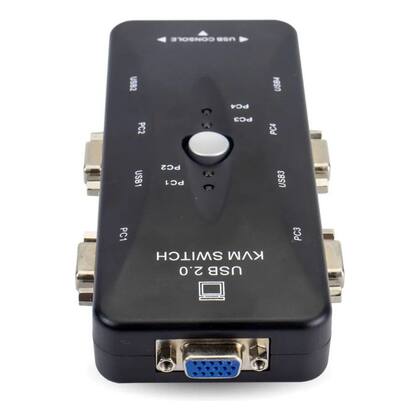 Imagem de Chaveador Kvm Switch 4 Portas Vga Compartilha Teclado
