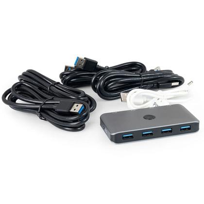 Imagem de Chaveador switch  matrix hub kvm 4x4 portas usb 3.0/2.0 