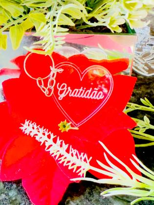 Imagem de Chaveiro 36 unidades Coração acrílico cristal, decoração, festa