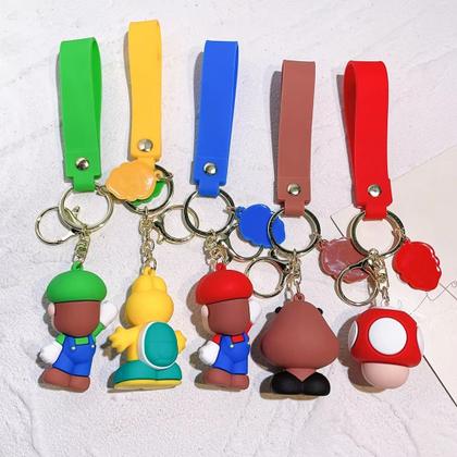 Imagem de Chaveiro 3d Luigi Personagem Chave Carro Bolsa Coleção Mário Bros Pingente