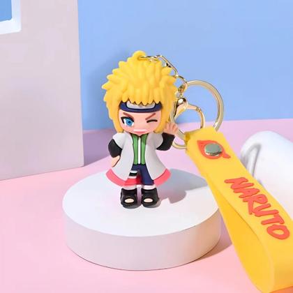 Imagem de Chaveiro 3d Naruto Minato Namikaze Personagem Chave Carro Coleção Anime Pingente