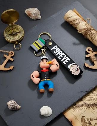 Imagem de Chaveiro 3d Popeye Marinheiro Personagem Chave Carro Acessório Bolsa Presente Pingente Anime Coleção
