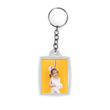 Imagem de Chaveiro Acrílico 3x4 Retangular p/ Personalizar - 50 Peças Lembrancinha Aniversário Corporativo