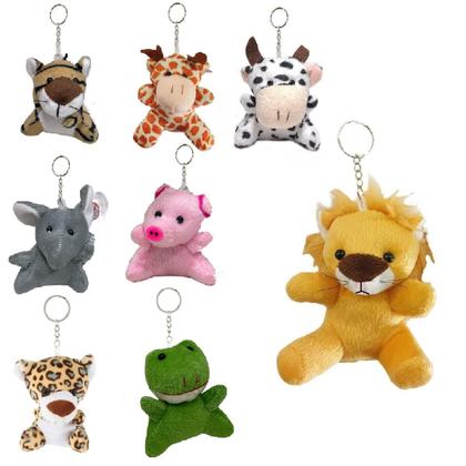 Imagem de Chaveiro Bichos Animal de Pelúcia Safari Lembrancinha Festa