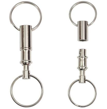 Imagem de Chaveiro bipartido Niquelado Com 2 Argolas Swiss made Victorinox 4.1835