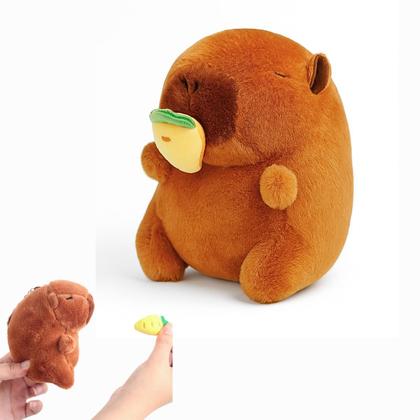 Imagem de Chaveiro Capivara Pelúcia Gancho Cordão Retrátil Capilovers