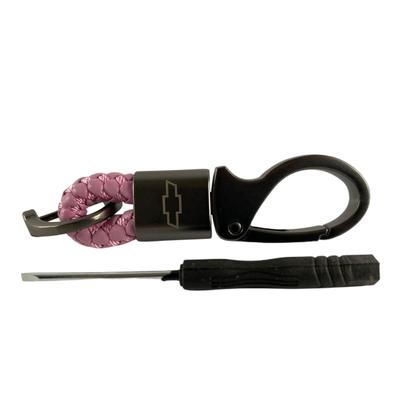 Imagem de Chaveiro Carro Metal c/ detalhe Couro Genuíno Chevrolet Onix