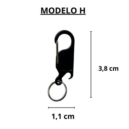 Imagem de Chaveiro com Abridor Para Harley Multiuso Preto Fosco - H